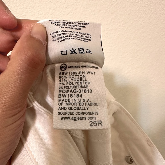 AG Adriano Goldschmied Super Skinny White Ankle Leggings - Picture 7 of 10